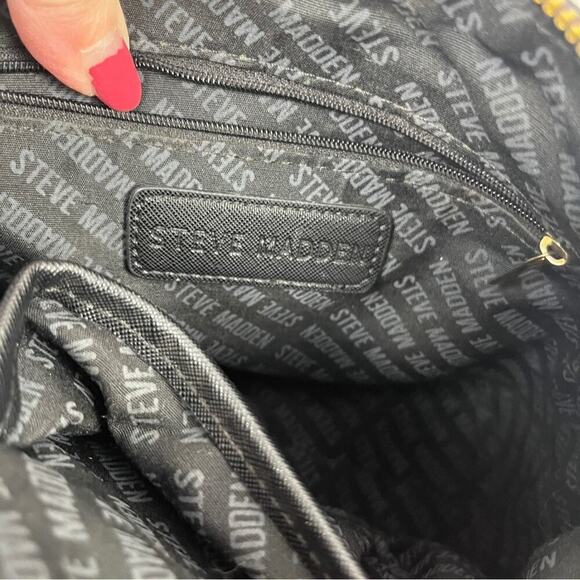 STEVE MADDEN Bmarylin Floral Vegan Leather Medium Crossbody Purse Bag Purple - Picture 8 of 11